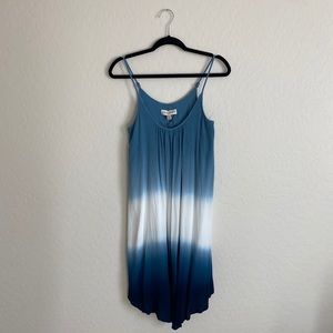 blue ombré dress